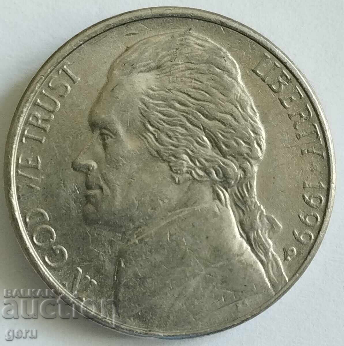 5 cenți SUA 1999 jf5 5 cenți SUA 1999 jf5