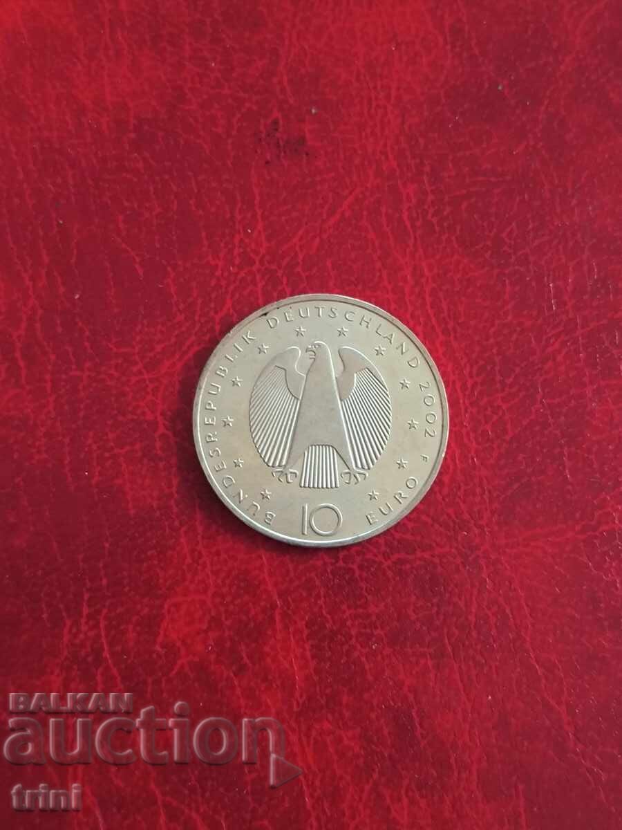 Германия 10 евро 2002 Въвеждане на Еврото с цена 55.00 лв. | € 28.12 Германия 10 евро 2002 Въвеждане на Еврото с цена 55.00 лв. | € 28.12