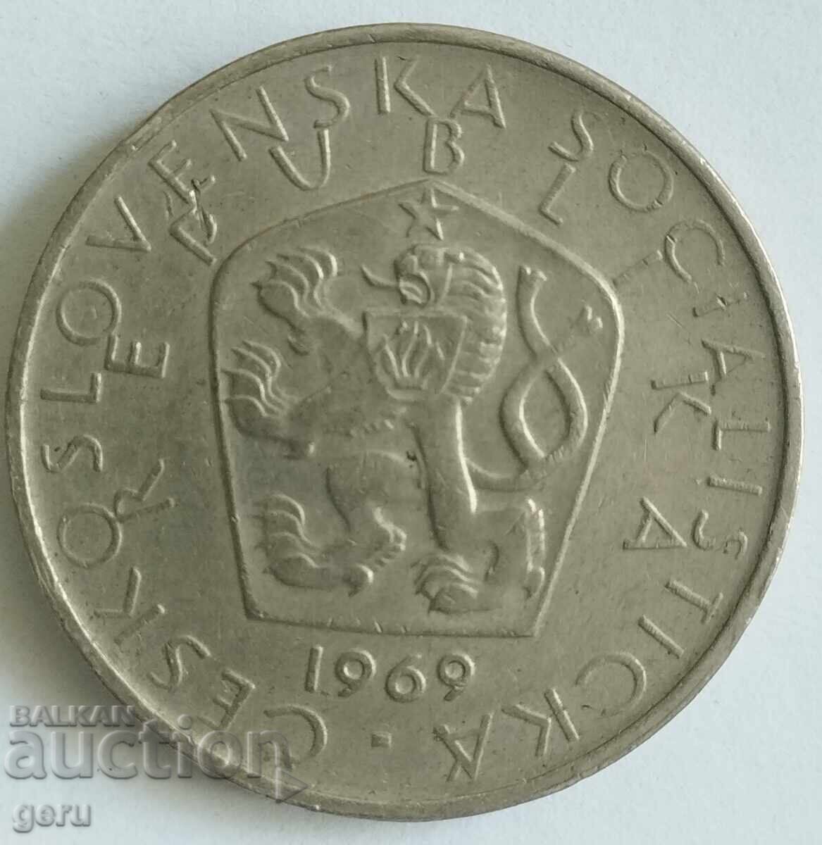 5 coroane Cehoslovacia 1969 jf5 cu preț 0.50 BGN | € 0.26