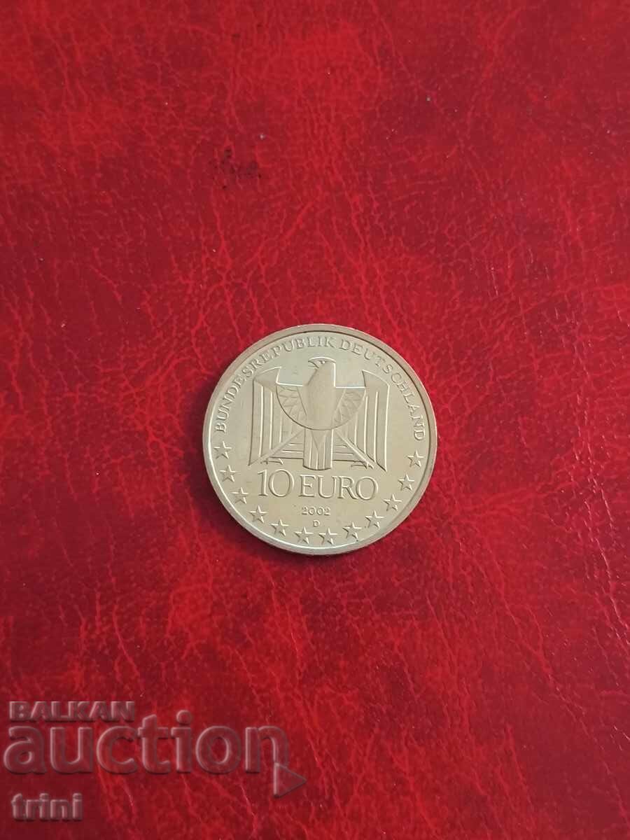 Germania 10 euro 2002 100 g. Metroul din Berlin cu preț 55.00 BGN | € 28.12 Germania 10 euro 2002 100 g. Metroul din Berlin cu preț 55.00 BGN | € 28.12