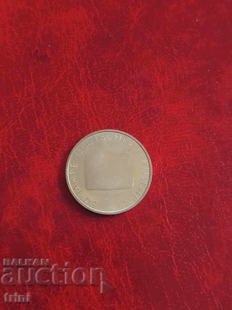 Германия 10 евро 2002 50 г. Немска телевизия