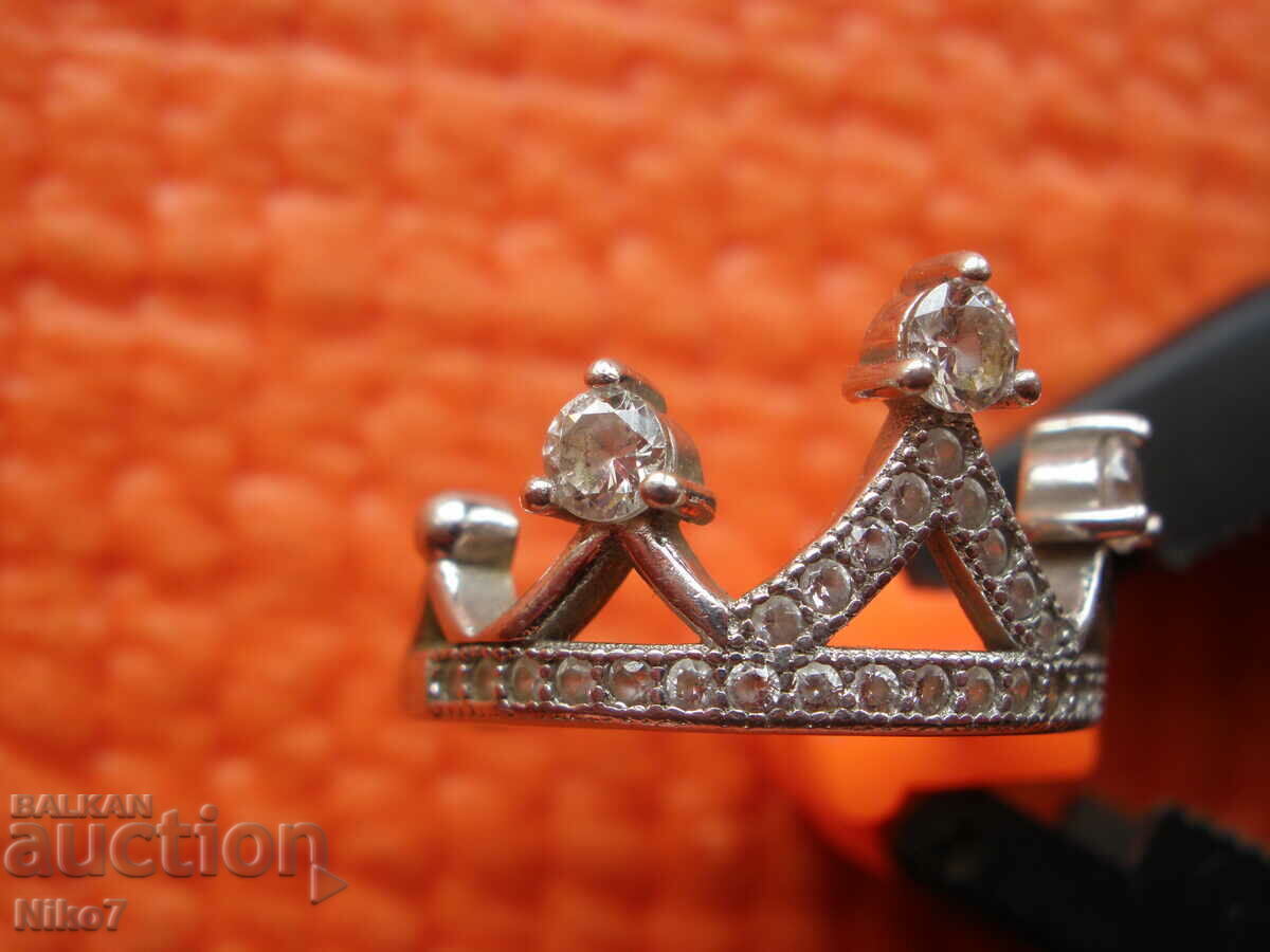 Δημοπρασία Ασημί, ενδιαφέρον, αντίκα, δαχτυλίδι - "Royal Crown"