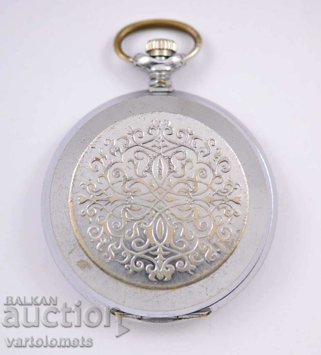 Auction MOLNIYA USSR pocket watch - works Auction MOLNIYA USSR pocket watch - works