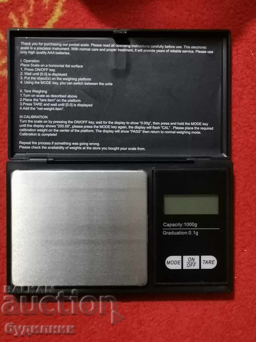 Cântar de bijuterii nou-nouț până la 300 de Grame BZC. Vând peste 100 Cântar de bijuterii nou-nouț până la 300 de Grame BZC. Vând peste 100