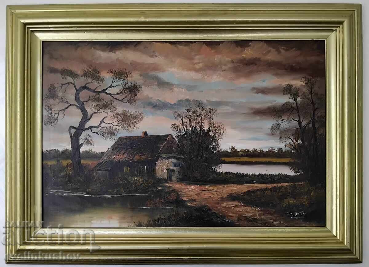 Μεγάλος ελαιογραφία 90 x 60 / 112 x 82 με τιμή 280.00 BGN | € 143.16