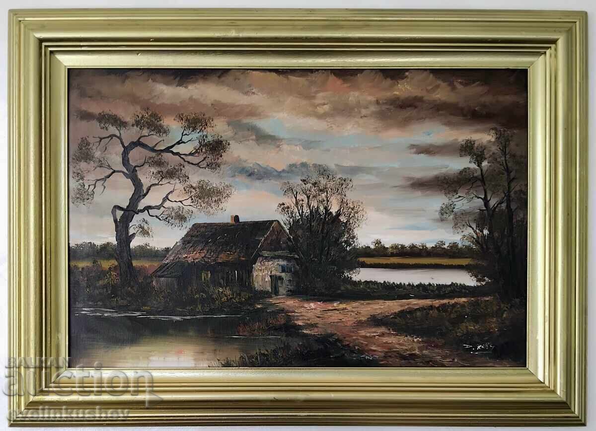 Δημοπρασία Μεγάλος ελαιογραφία 90 x 60 / 112 x 82