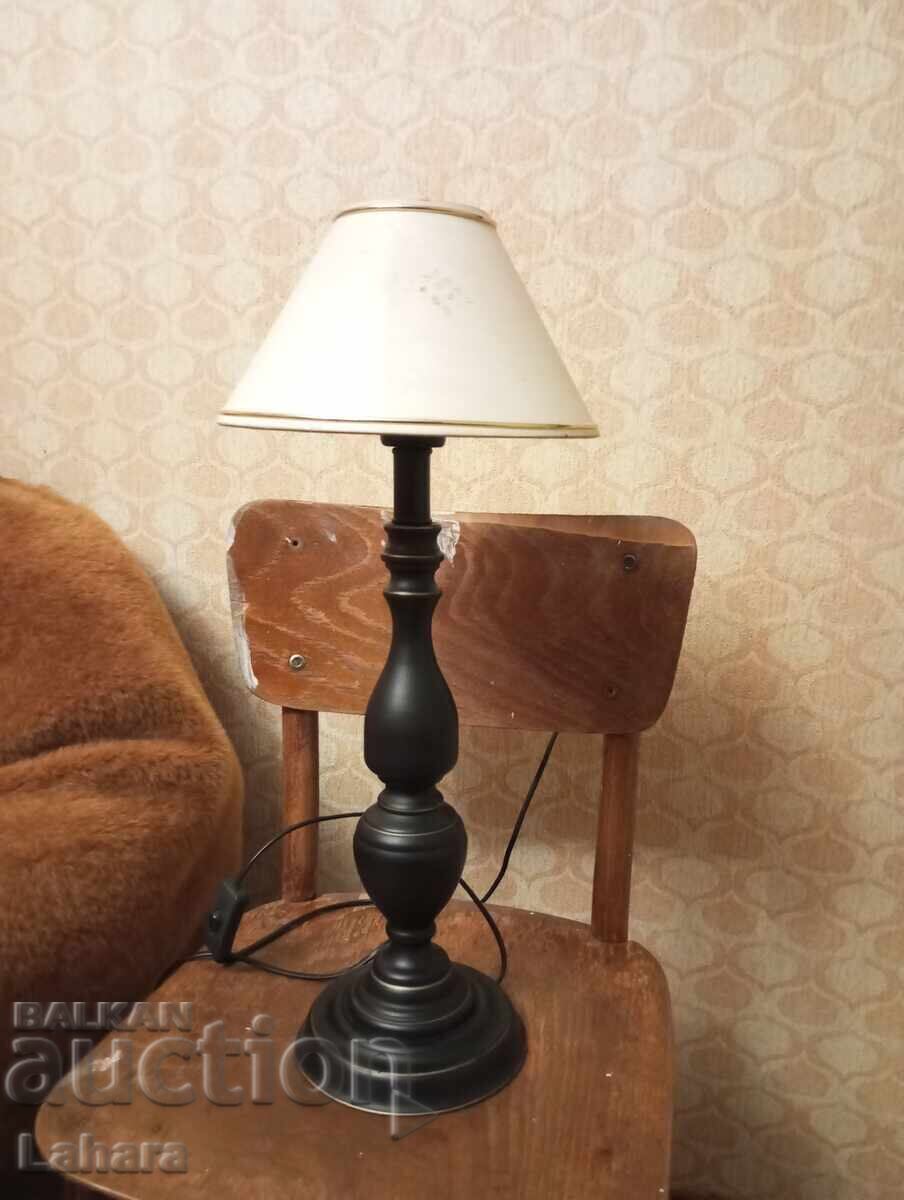 Large retro metal night lamp, lampshade not included - 7