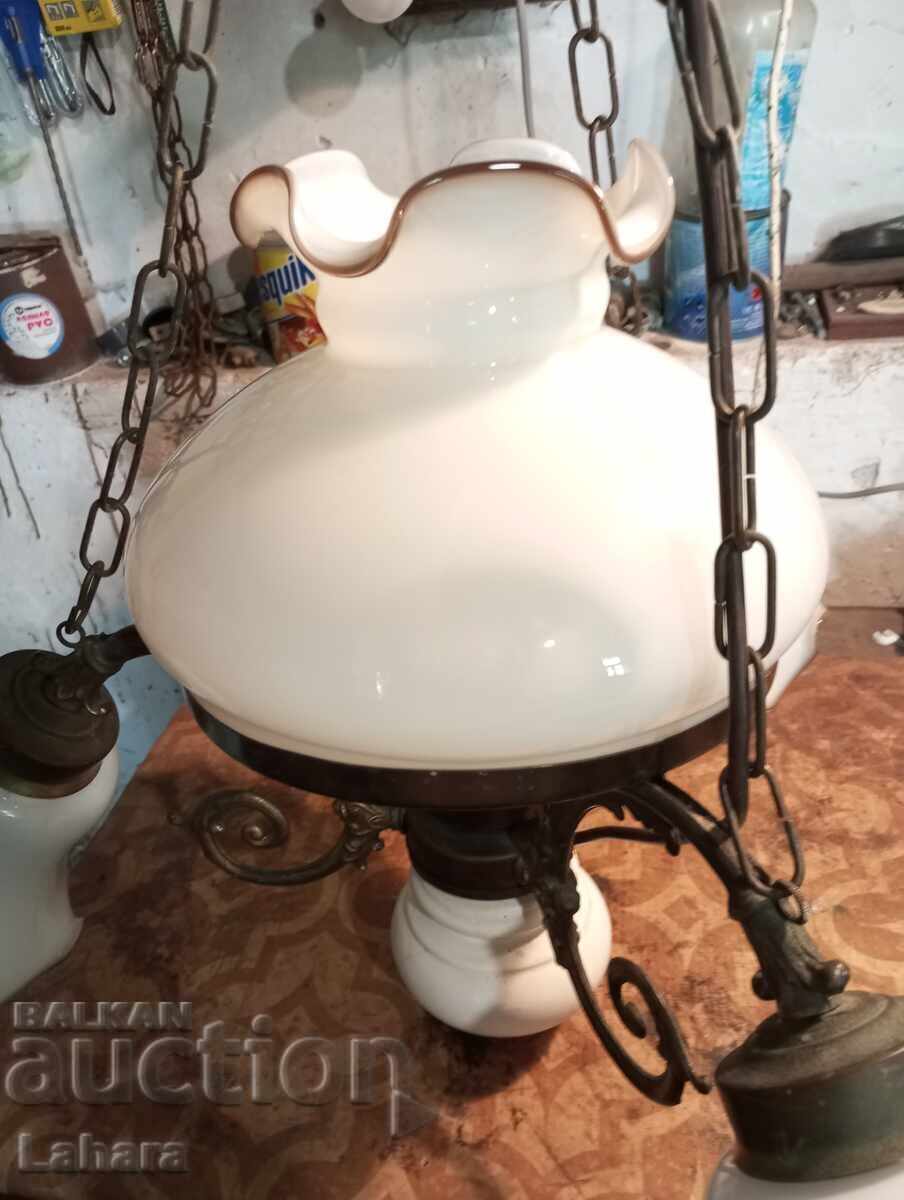 Large Antique Retro Bronze Chandelier - 5