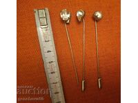 Ace de broșă cu pietre Swarovski - trei bucăți