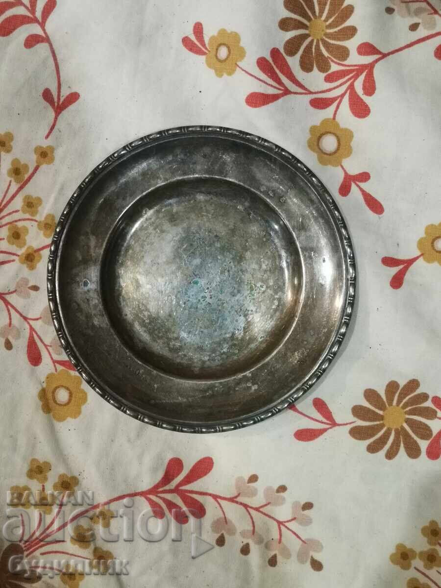 Licitație Farfurie argintată BZȚ. Dimensiuni în fotografii. Vând peste 100