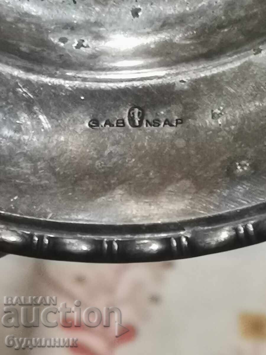 Livrarea Farfurie argintată BZȚ. Dimensiuni în fotografii. Vând peste 100