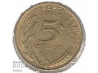 Franța - 5 Centime - 1973 - KM# 933