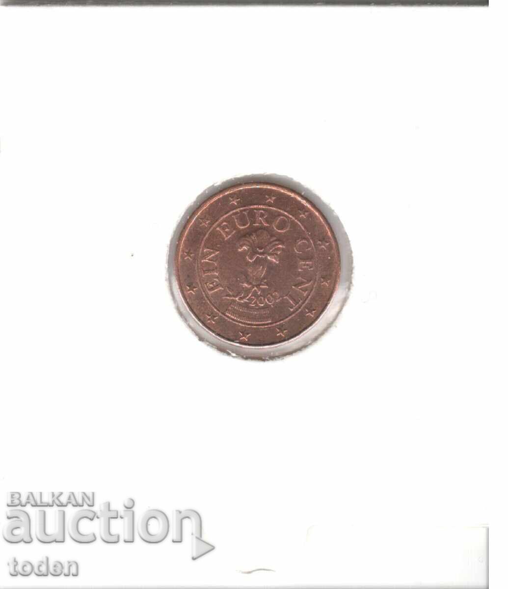 Licitație Austria - 1 Cent Euro - 2002 - KM# 3082 Licitație Austria - 1 Cent Euro - 2002 - KM# 3082