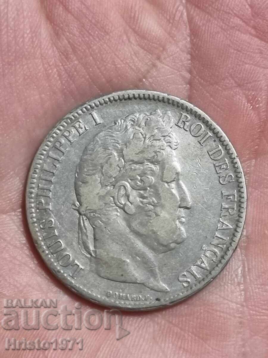 5 франка 1831 w с цена 85.00 лв. | € 43.46