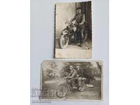 2 pieces photos motorcycles 1944