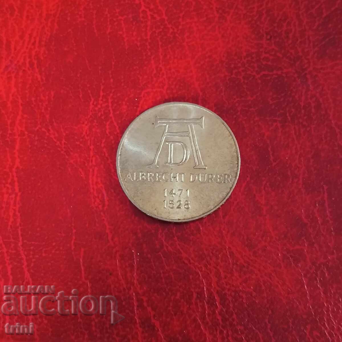 Германия 5 марки 1971 Албрехт Дюрер