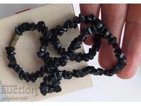 Colier vechi din turmalină neagră naturală