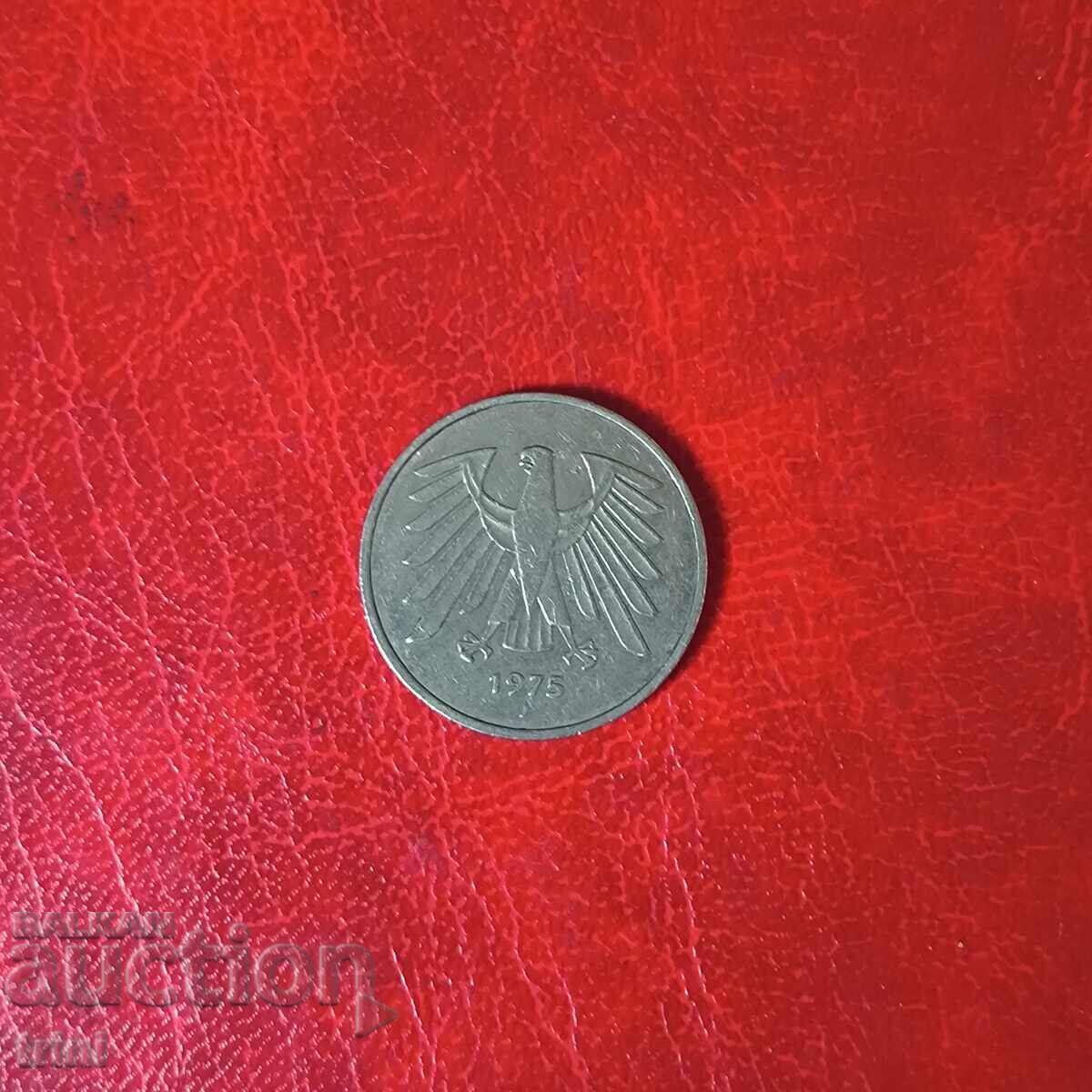 Germania 5 mărci 1975 'J' - Hamburg Germania 5 mărci 1975 'J' - Hamburg