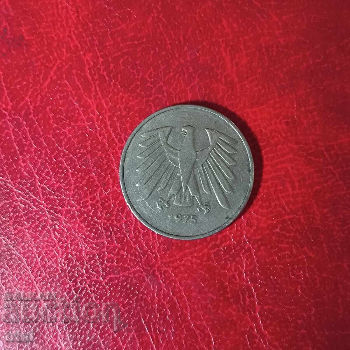 Γερμανία 5 μάρκα 1975