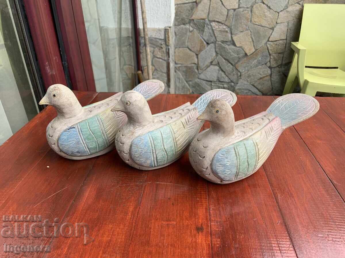 Аукцион ПИЛЕ ГЪЛЪБ ПТИЦА ФИГУРА ДЪРВО ДЪРВОРЕЗБА РИСУНЪК-3 БР.