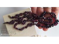Vintage Bohemian Red Garnet Necklace