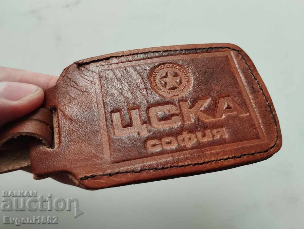 CSKA - Ecuson Vechi din Piele pentru Valiză Emblemă Semn CSKA - Ecuson Vechi din Piele pentru Valiză Emblemă Semn