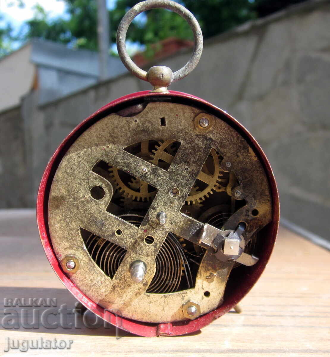 ΞΕΝΟ παλιό Γερμανικό μικρό επιτραπέζιο ρολόι - 5 ΞΕΝΟ παλιό Γερμανικό μικρό επιτραπέζιο ρολόι - 5