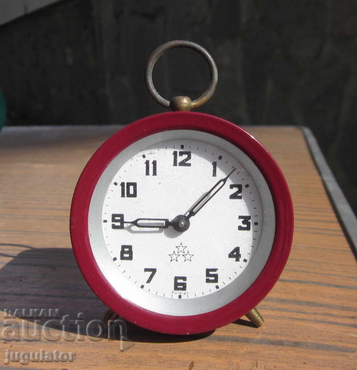 ΞΕΝΟ παλιό Γερμανικό μικρό επιτραπέζιο ρολόι