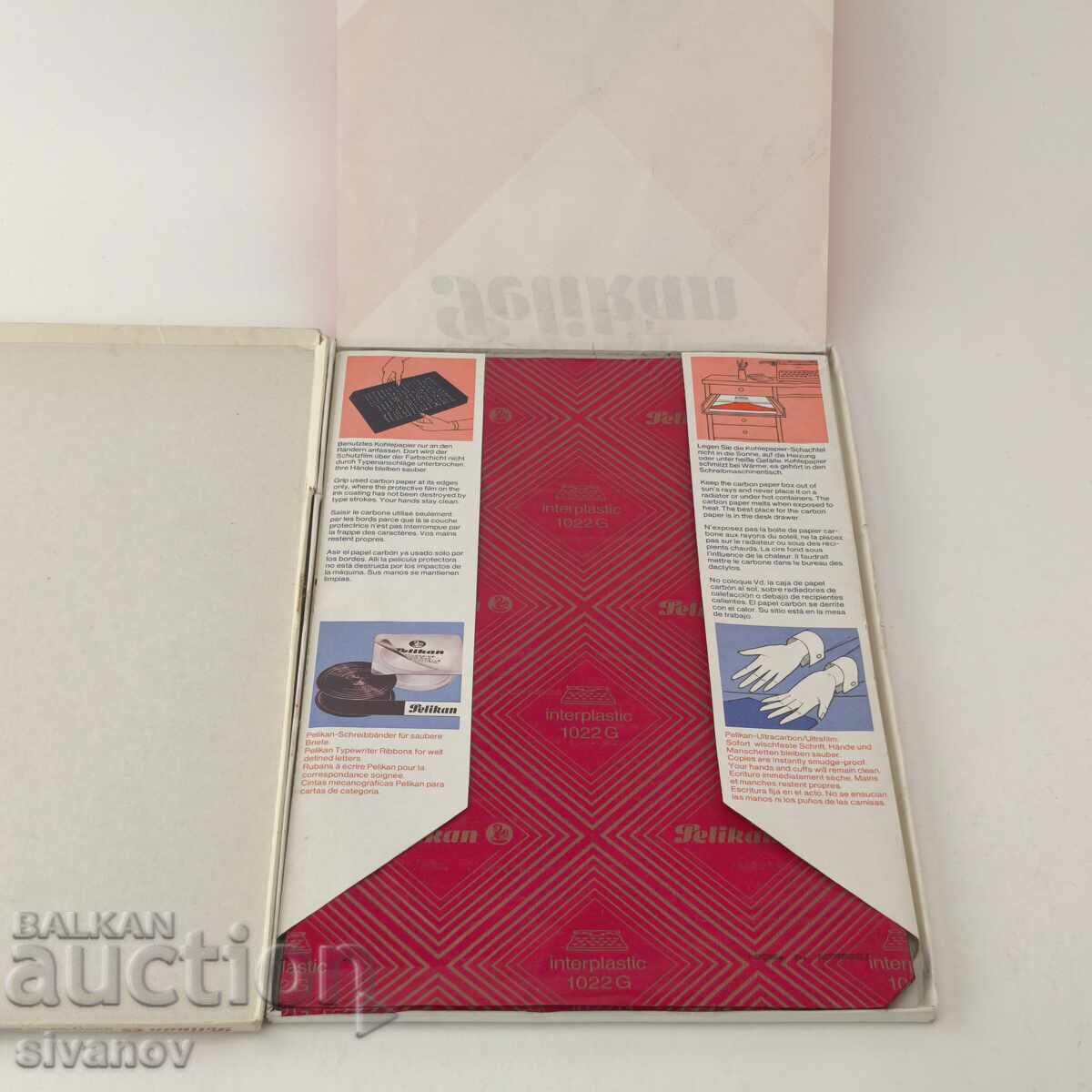 Auction Pelikan Indigo Pack for Typewriter A4 Black 100 pcs #5924 Auction Pelikan Indigo Pack for Typewriter A4 Black 100 pcs #5924