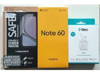 PROTECTOR DE STICLĂ PENTRU REALME NOTE 60 + CĂȘTI TTEC
