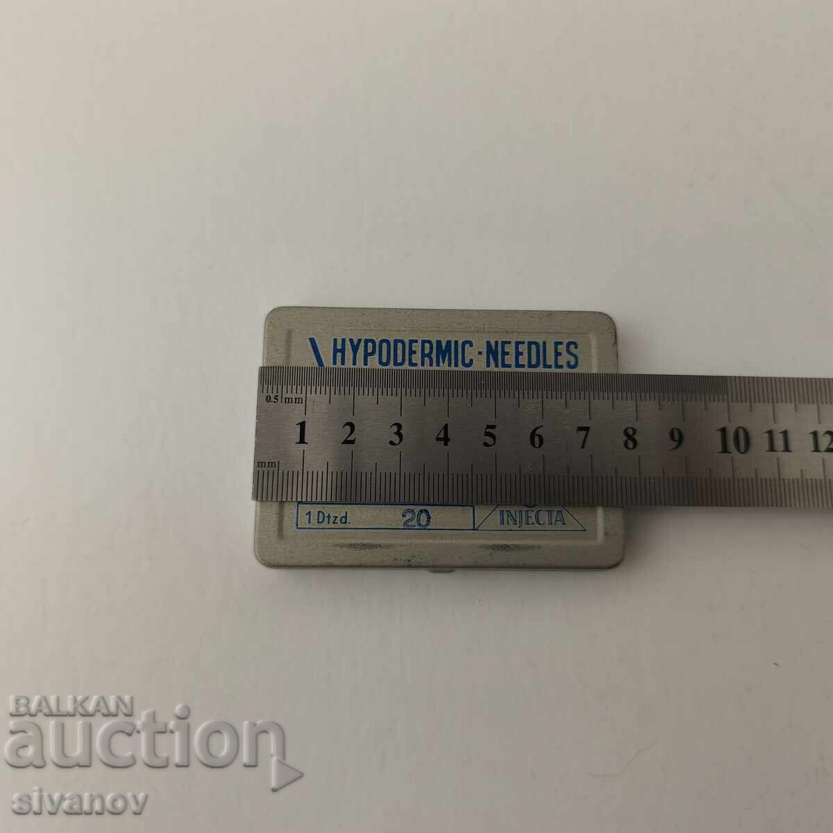 Παλιές βελόνες σύριγγας Injekta Γερμανίας 12 τεμάχια #5925 - 5