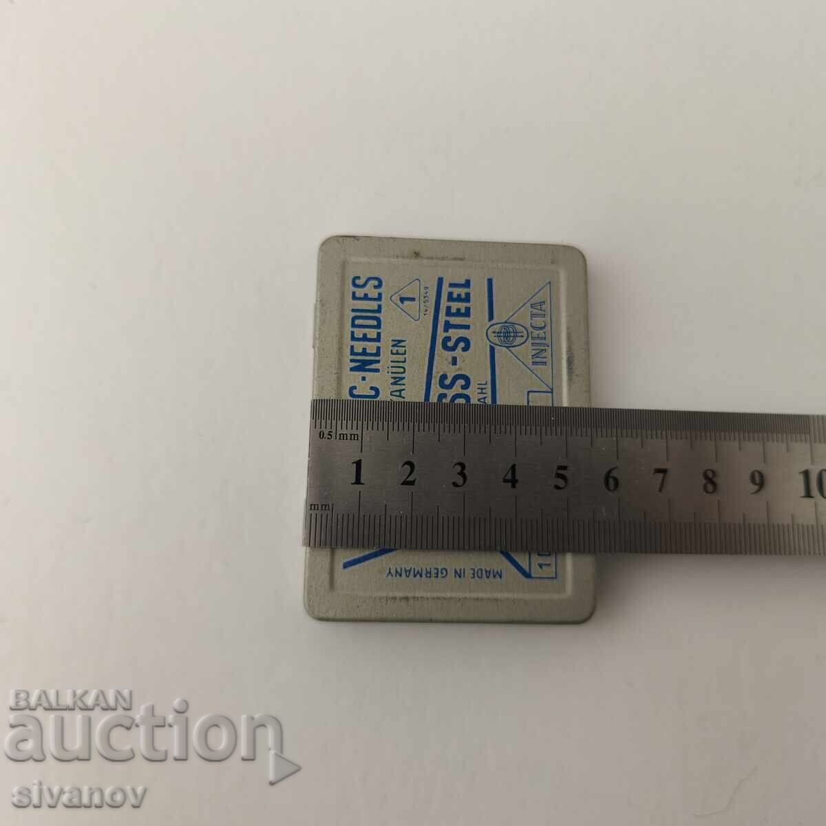 Παλιές βελόνες σύριγγας Injekta Γερμανίας 12 τεμάχια #5925 - 6