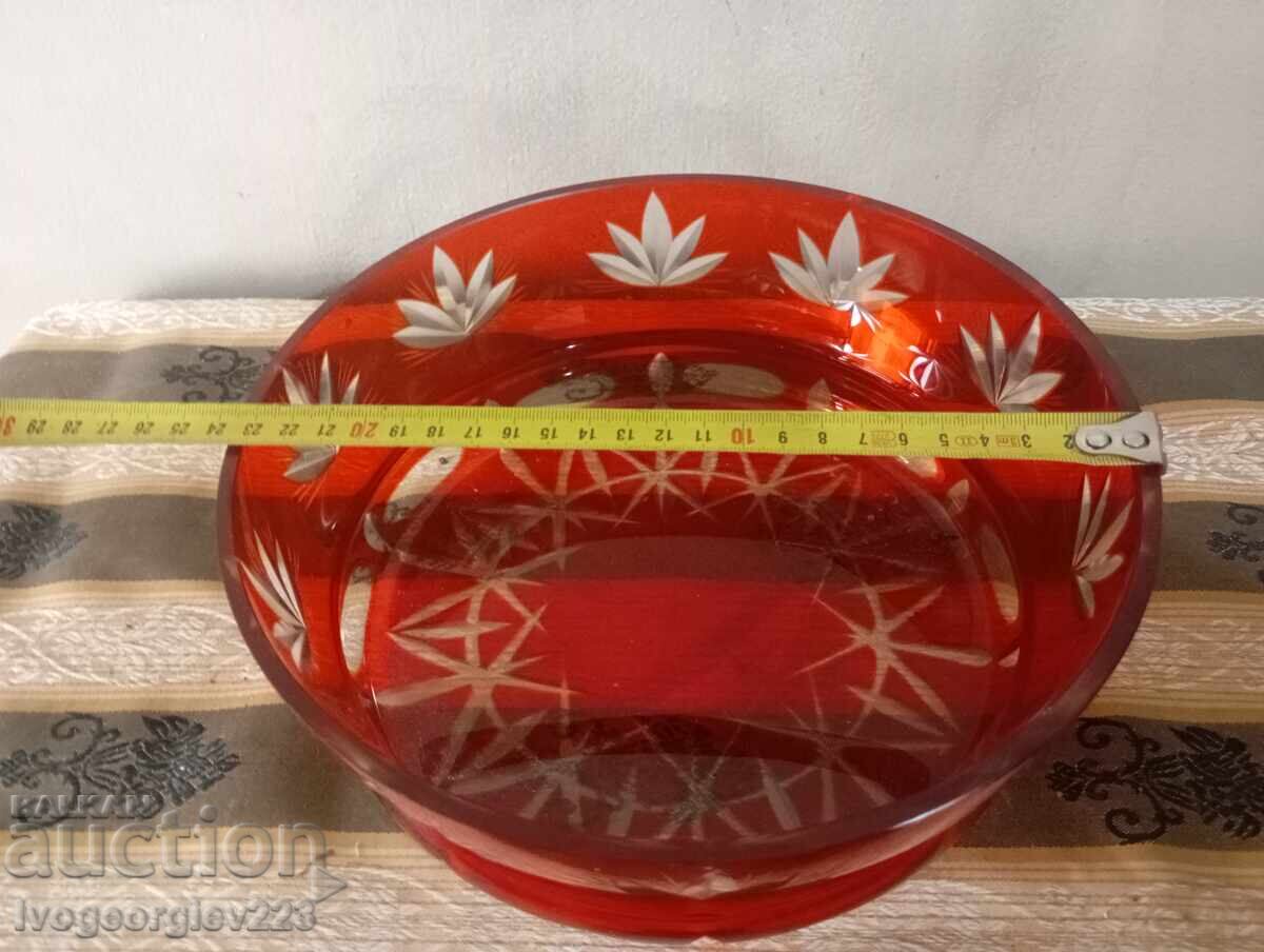 Auction  Bohemia Crystal Bowl