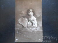 Carte poștală veche, "Dragoste"