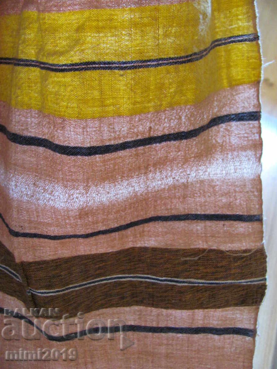 Аукцион 19в. кърпа, ръчно тъкан кенар , месал, 230х33см.