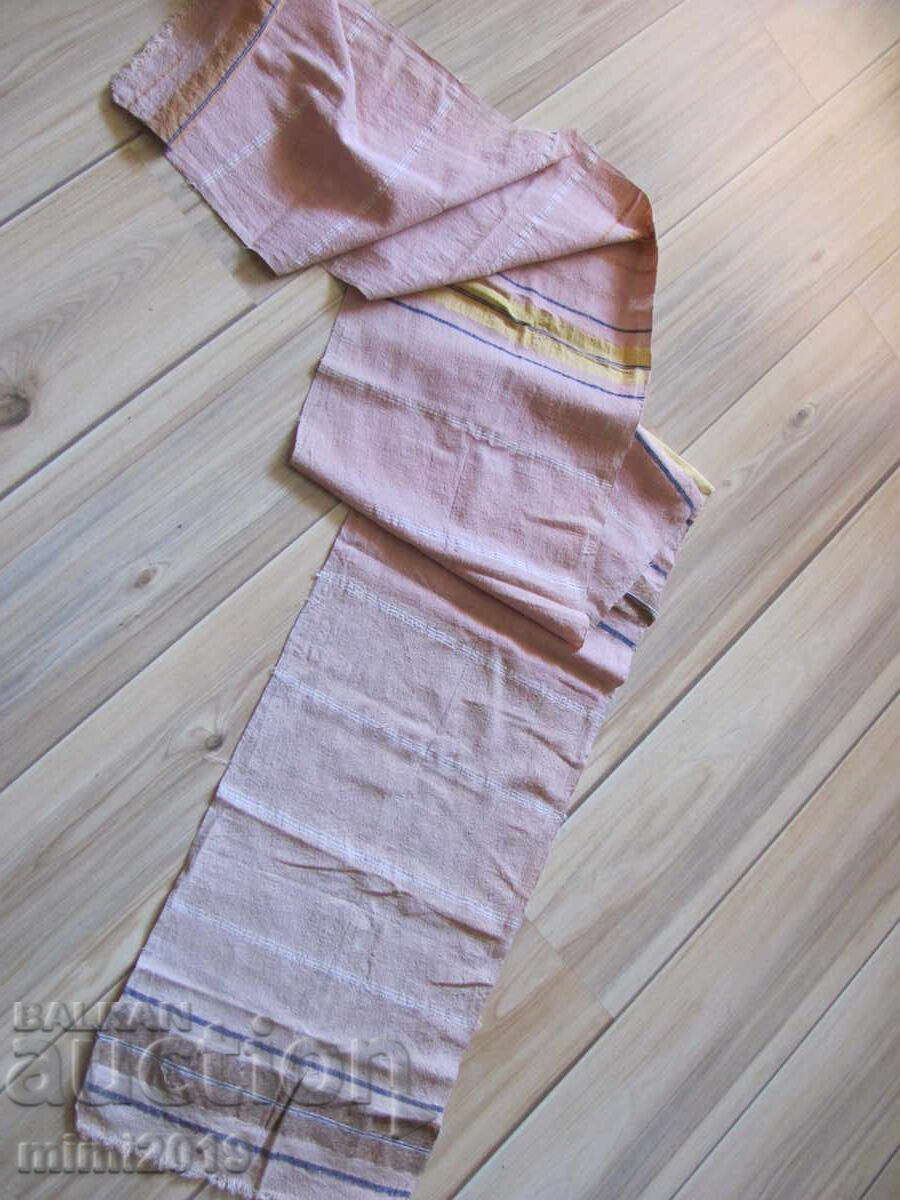 19в. кърпа, ръчно тъкан кенар , месал, 230х33см.