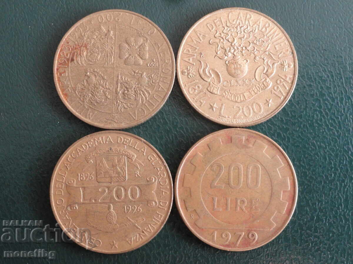 Аукцион Италия - 200 лири (4 броя) Аукцион Италия - 200 лири (4 броя)