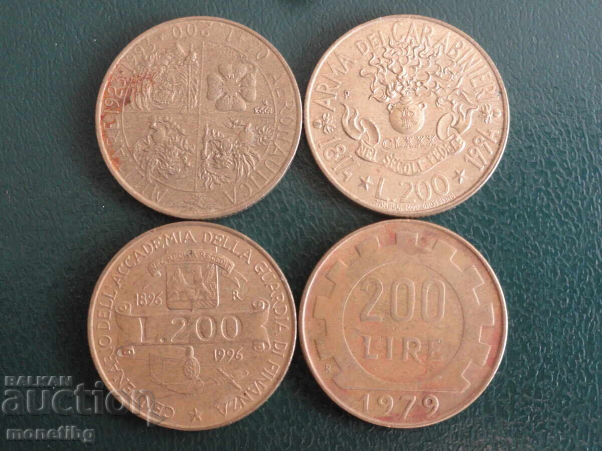 Ιταλία - 200 λίρες (4 τεμάχια) - 5 Ιταλία - 200 λίρες (4 τεμάχια) - 5