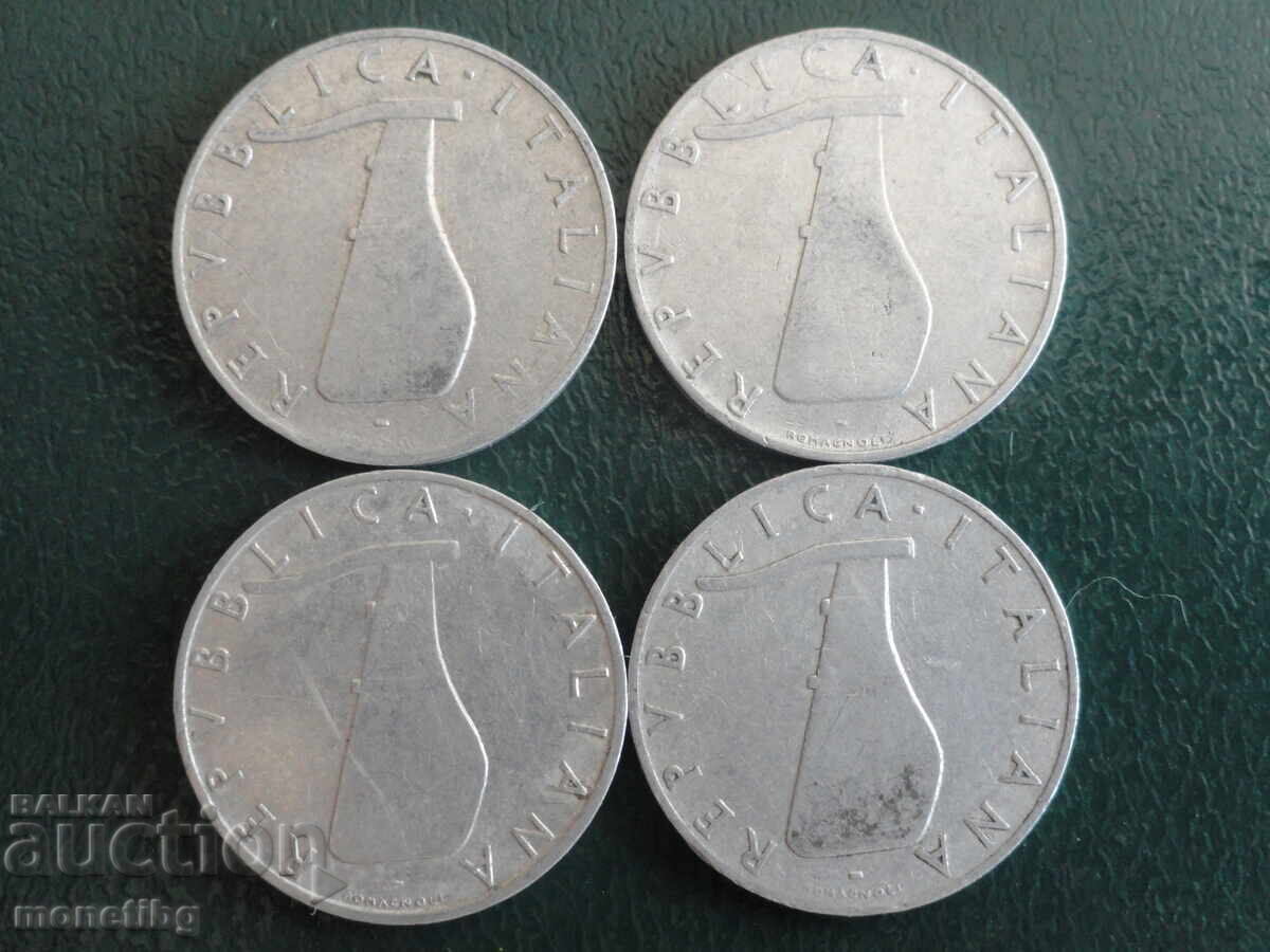 Ιταλία 1951-55 - 5 λίρες (4 τεμάχια) - 6