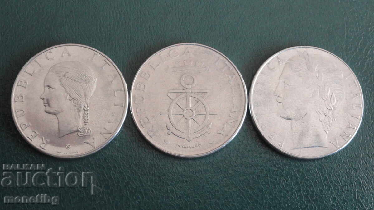 Ιταλία 1979-81 - 100 λιρες (3 τεμάχια) με τιμή 4.20 BGN | € 2.15 Ιταλία 1979-81 - 100 λιρες (3 τεμάχια) με τιμή 4.20 BGN | € 2.15