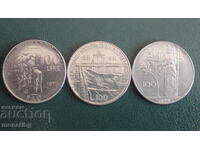 Italia 1979-81 - 100 lire (3 bucăți)