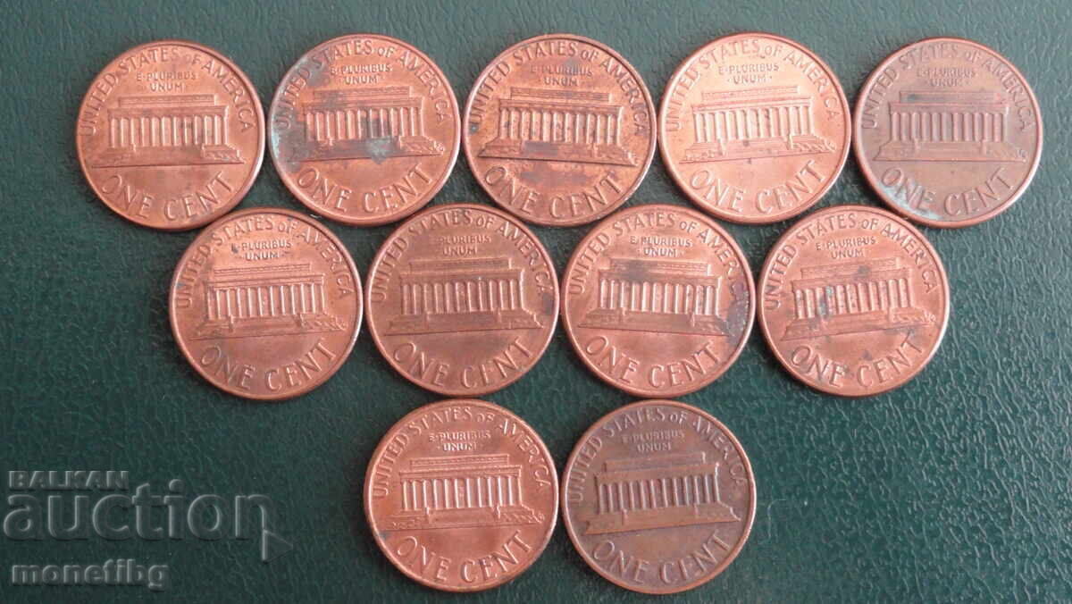 SUA - 1 cent (11 bucăți) - 6