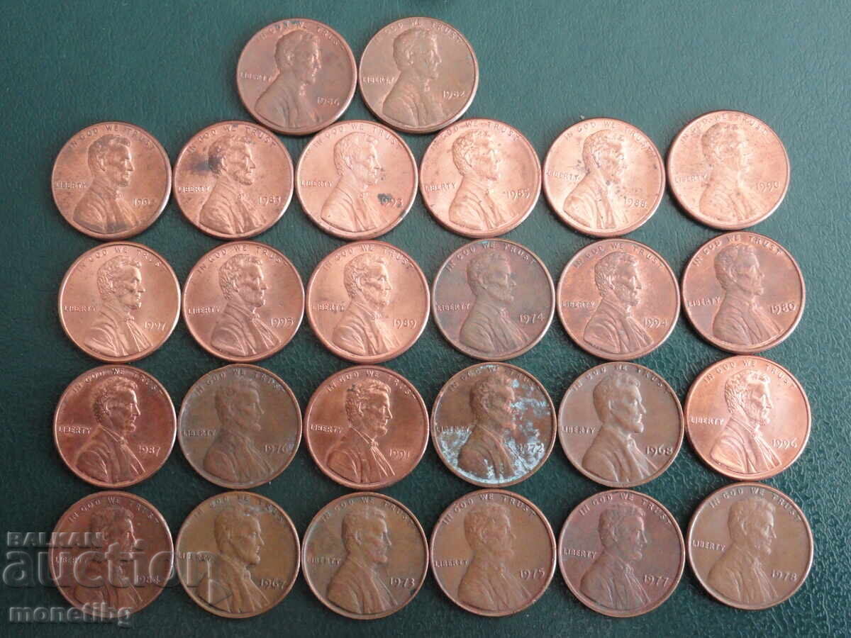 ΗΠΑ - 1 σεντ (26 τεμάχια) - 5