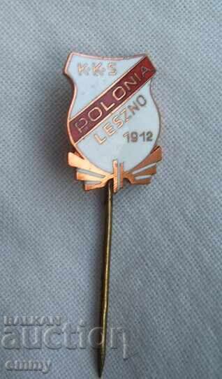 Football badge - KKS Polonia Leszno, Poland. Email with price € 1.50 | 2.93 BGN