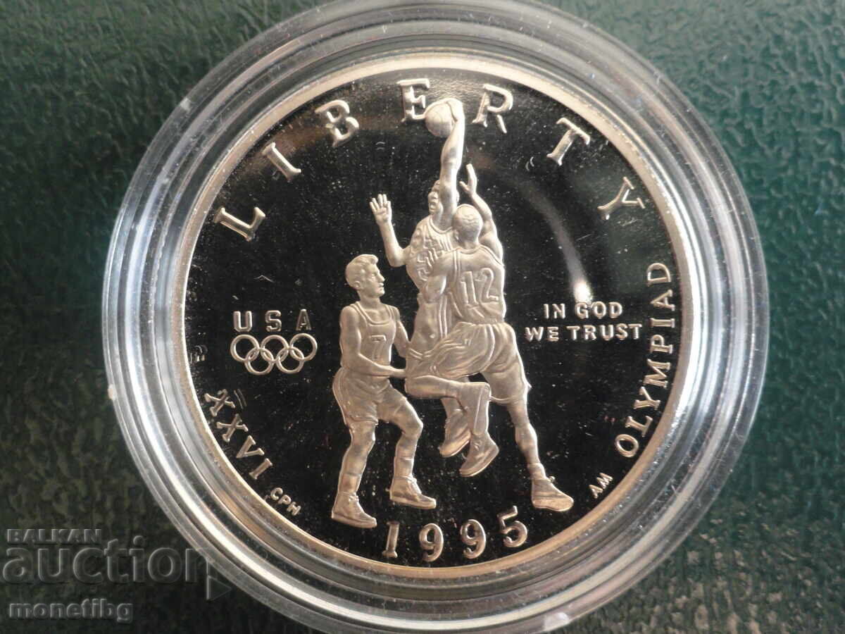 Δημοπρασία ΗΠΑ 1995 - 1/2 δολάριο ''Μπάσκετ'' (S) Proof