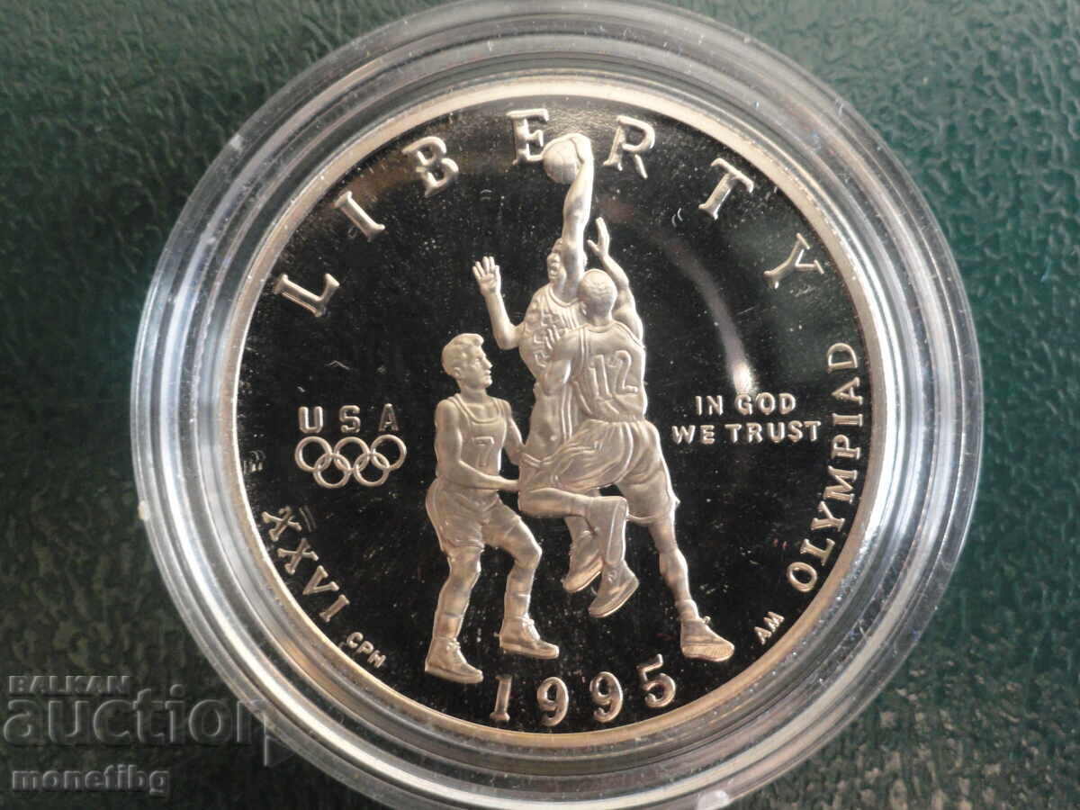 ΗΠΑ 1995 - 1/2 δολάριο ''Μπάσκετ'' (S) Proof - 5