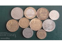 Franța - 10 monede (diferite)