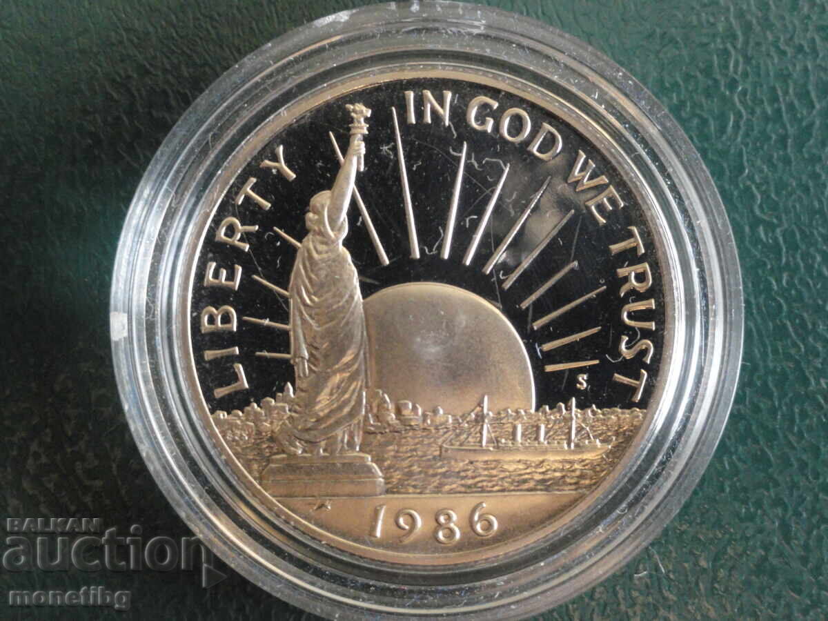 Licitație SUA 1986 - 1/2 dolar ''Statuia Libertății'' (S) Proof