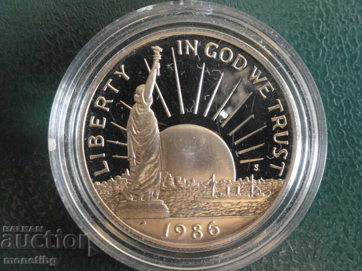 SUA 1986 - 1/2 dolar ''Statuia Libertății'' (S) Proof
