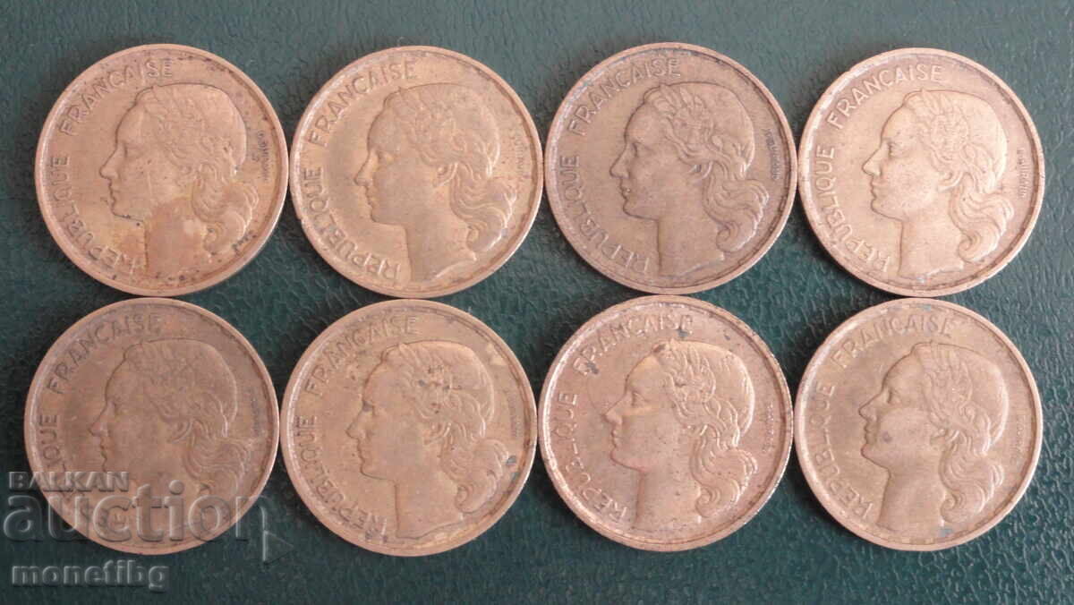 Παράδοση Γαλλία 1950-53 - 20 φράγκα (8 τεμάχια)
